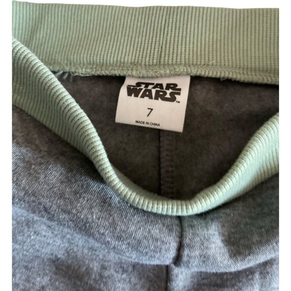 STAR WARS Big Boys' Hoodie and Pants Set Size 7 Grey/Green - Picture 10 of 12